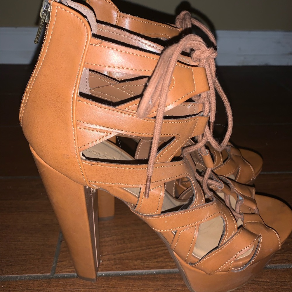 Charlotte Russe High Heel Lace Ups